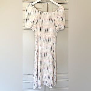 Ann Taylor Loft white Polkadot dress NWT
